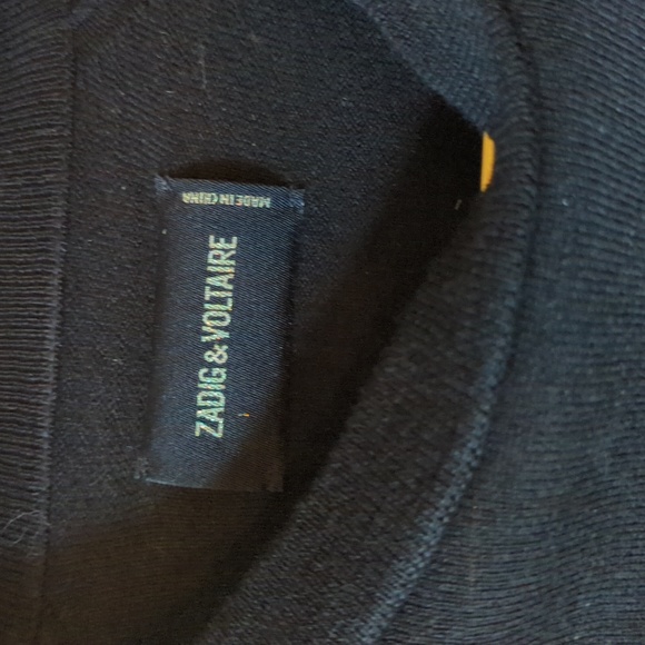 ZADIG and Voltaire Rock and Roll Merino extra fine wool sweater - Picture 7 of 13